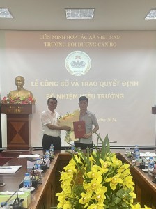 Lễ công bố và trao Quyết định Hiệu trưởng Trường Bồi dưỡng cán bộ